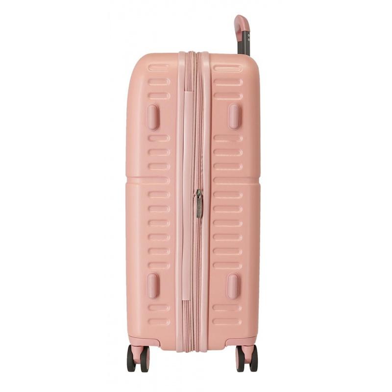 PEPE JEANS Highlight Rosa Claro, Cestovný kufor, 70x48x28cm, 79L, 7689224 (medium exp.) 4