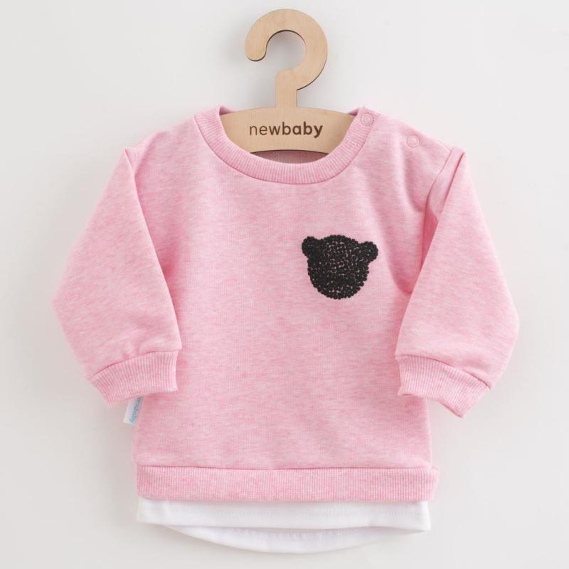 Dojčenská súprava tričko a tepláčky New Baby Brave Bear ABS ružová 68 (4-6m)