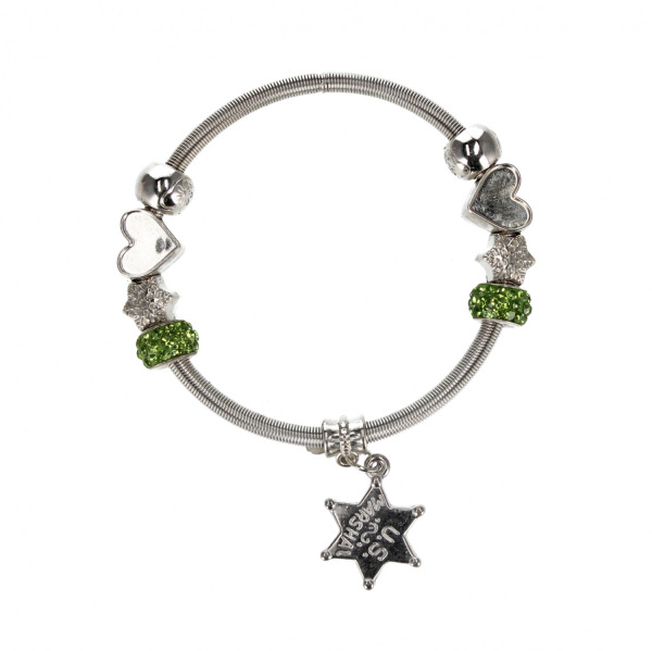 Kovový náramok s príveskom 2