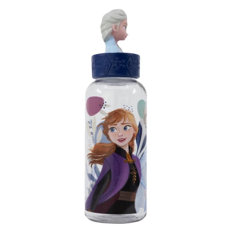 Plastová 3D fľaša s figúrkou Disney Frozen, 560ml, 74854