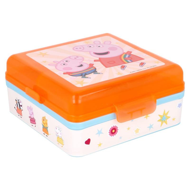 Delený plastový box na desiatu PEPPA PIG, 41293