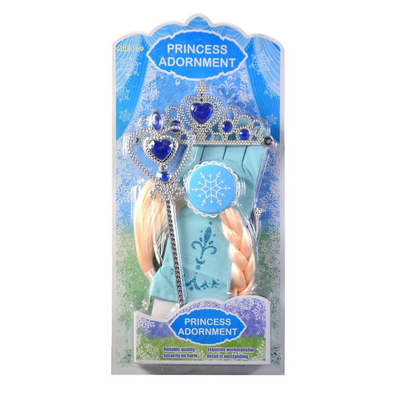 Ľadová súprava vrkoč, rukavica, ozdoby 1