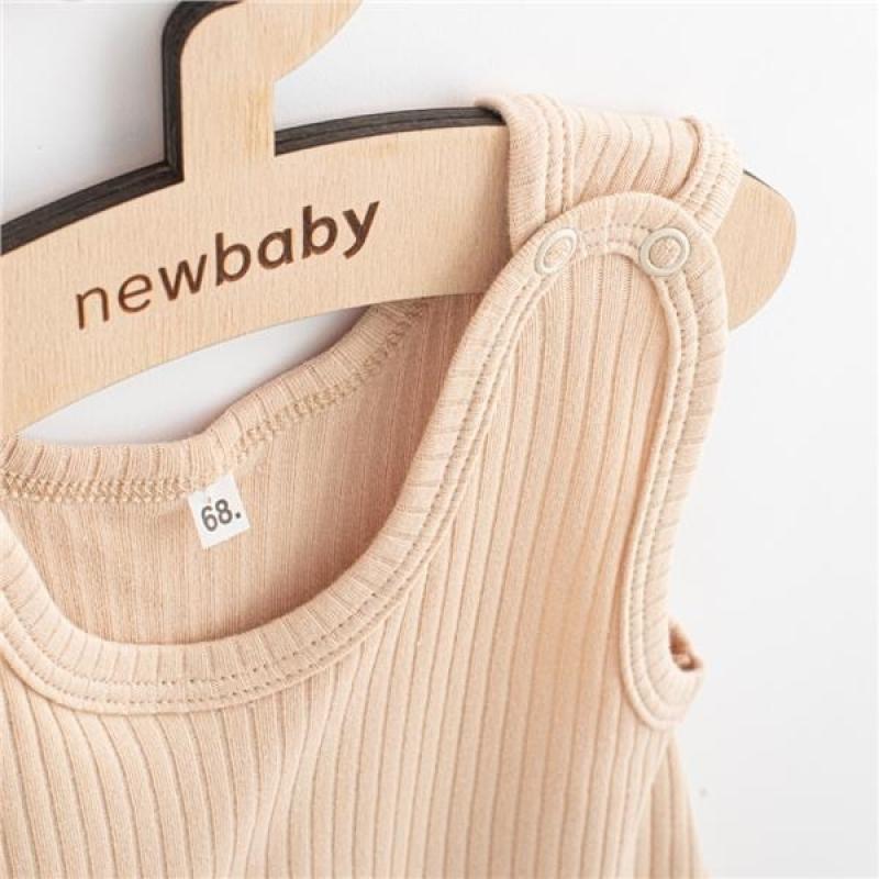 Dojčenské bavlnené dupačky New Baby Practical béžová 68 (4-6m)