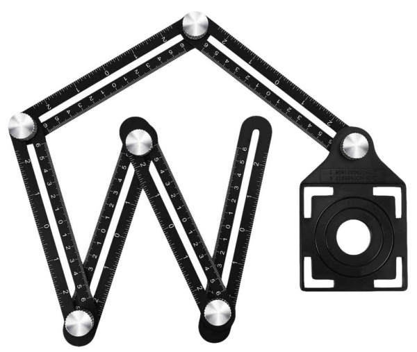 Nastaviteľná hliníková šablóna 6 ramenná, XL-TOOLS