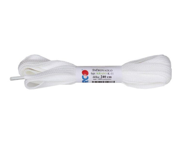 KRASO K-11 šnúrky do korčúľ biela