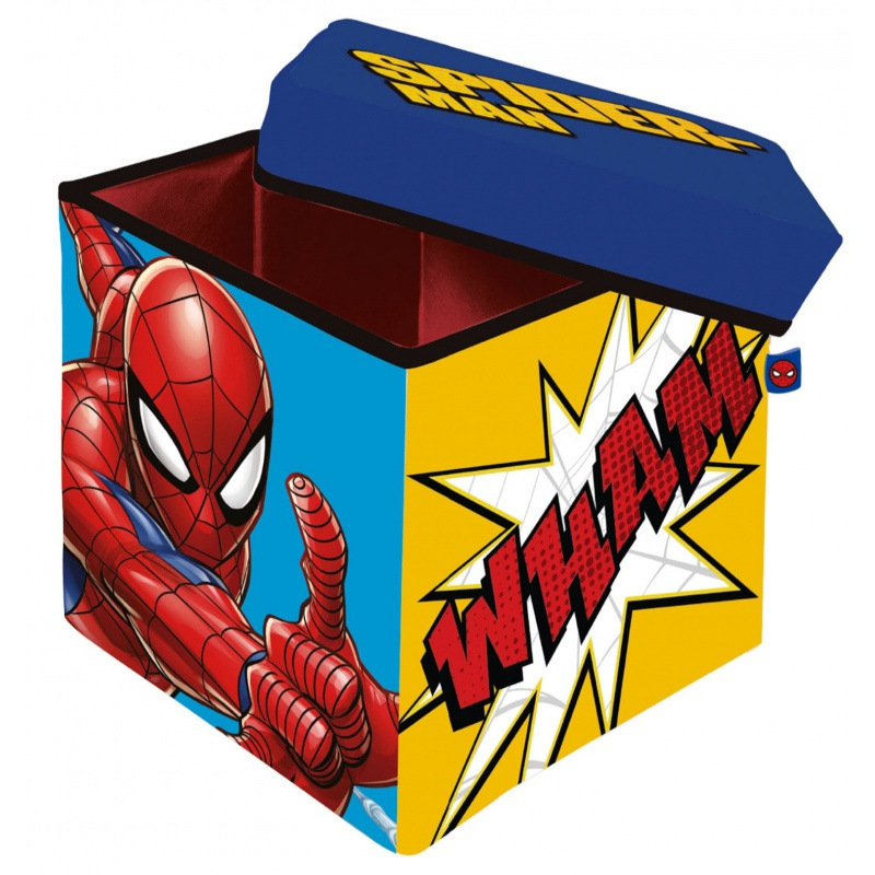 Úložný box s vrchnákom / taburetka 2v1 SPIDERMAN, SM15223 3