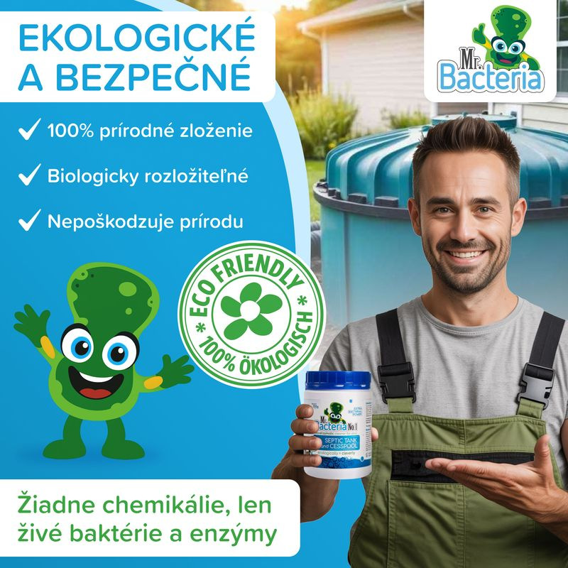 Aktivátor Mr.Bacteria No.1, do septikov a žumpy, 500 g 5