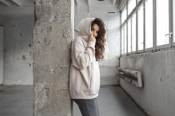 Tehotenská a dojčiaca mikina Motherhood oversize milk & love béžová XL 4