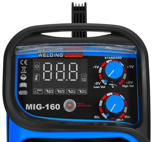 Zváračka CO2 MIG/MAG/TIG/MMA, elektródy 1,6-4 mm, prúd 160 A, GEKO 6