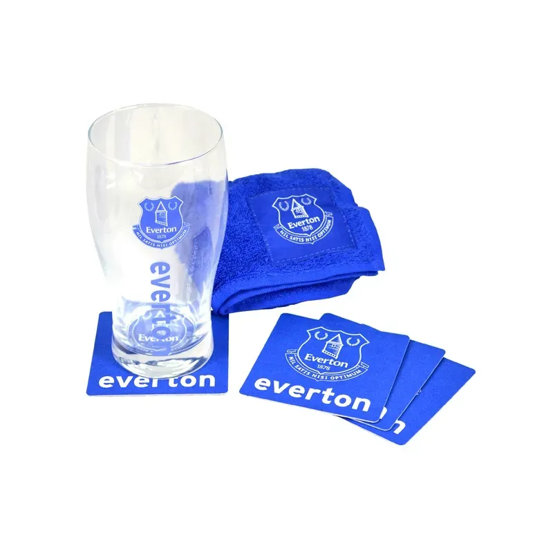 FOREVER COLLECTIBLES Sklenený pohár / minibar set EVERTON F.C.