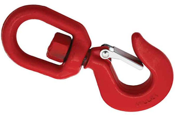 Hák stavebný otočný so západkou, nosnosť 2 tony, norma EN1677-1, XL-TOOLS 1