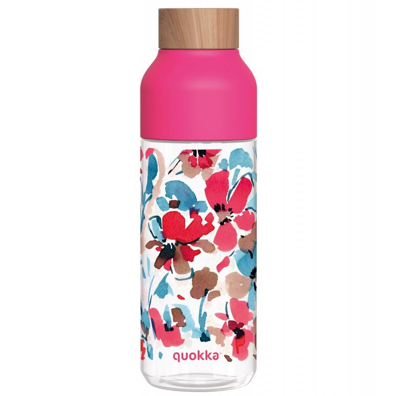 Quokka Ice, Plastová fľaša Red Flowers, 720ml, 06993