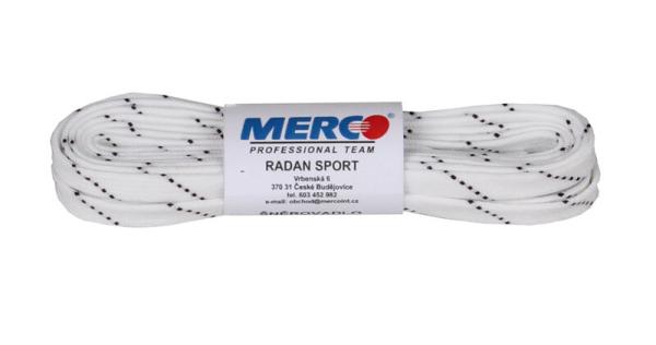 Merco PHE šnúrky do korčúľ, nevoskované biela, 310cm