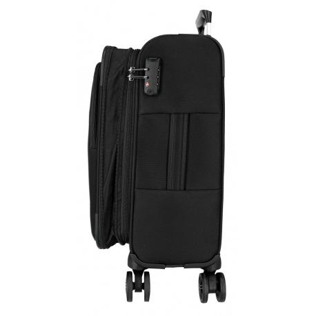 JOUMMA BAGS MOVOM Atlanta Black, Sada luxusných textilných kufrov, 77cm/66cm/55cm, 5318421