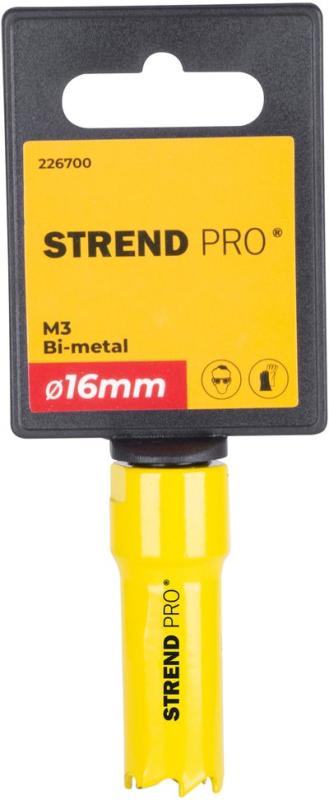 Vyrezávač Strend Pro BHS44, 16 mm, M3 Bi-metal, korunka do kovu, pílový