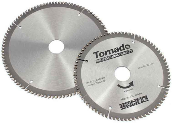 Pílový kotúč s SK plátkami 210 x 2,5 x 30, 100 zubov, na rezanie hliníka, TORNADO 4