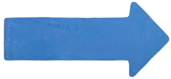 Merco Arrow značka na podlahu 33 x 15 cm modrá