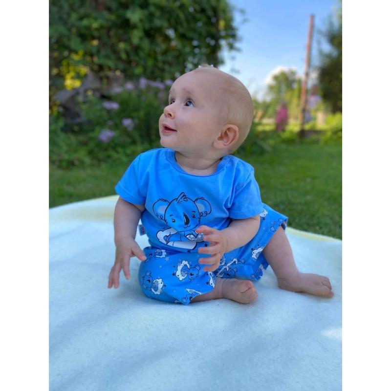 Detské letné pyžamko New Baby Dream modré 68 (4-6m)