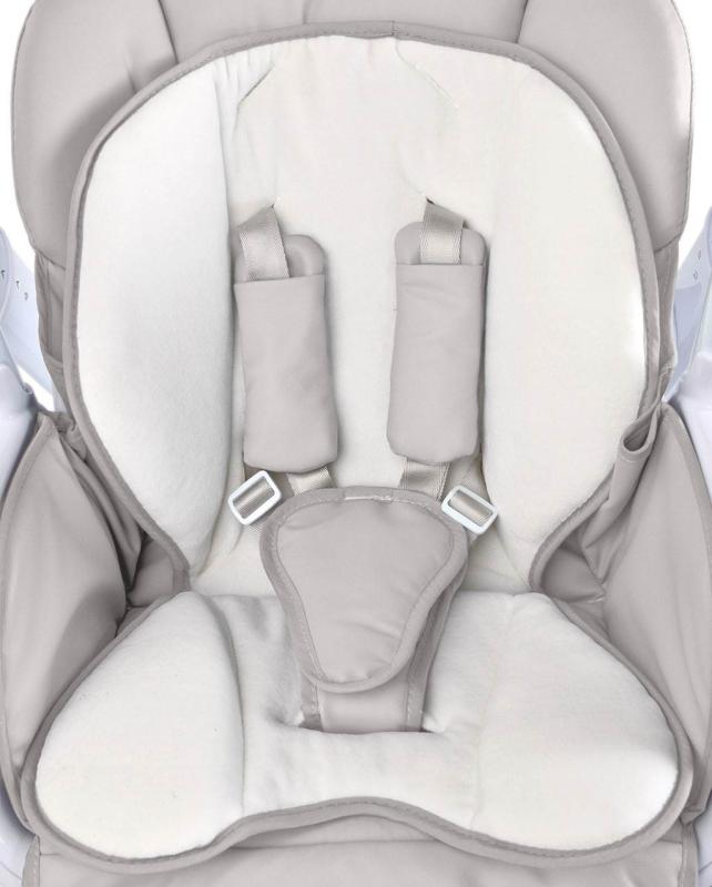 Detská jedálenská stolička 2v1 Caretero Indigo light grey 2