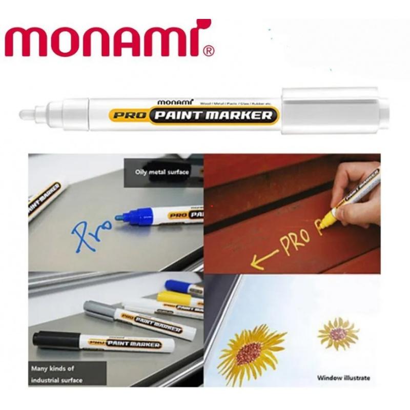 MONAMI Permanentný priemyselný popisovač ProPaint, 2mm, Žltý