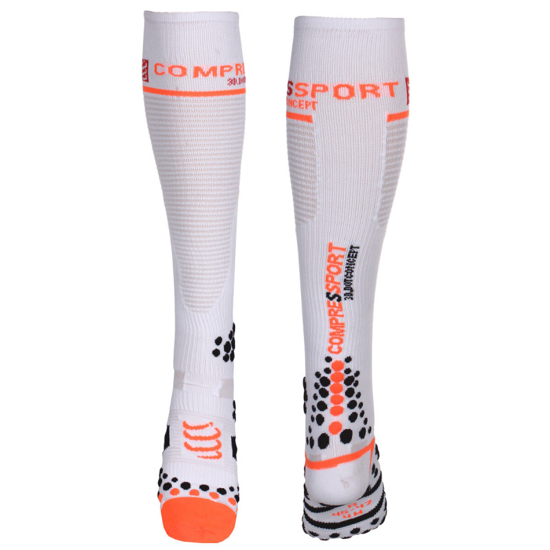 Full Socks V2.1 kompresné podkolienky biela 2