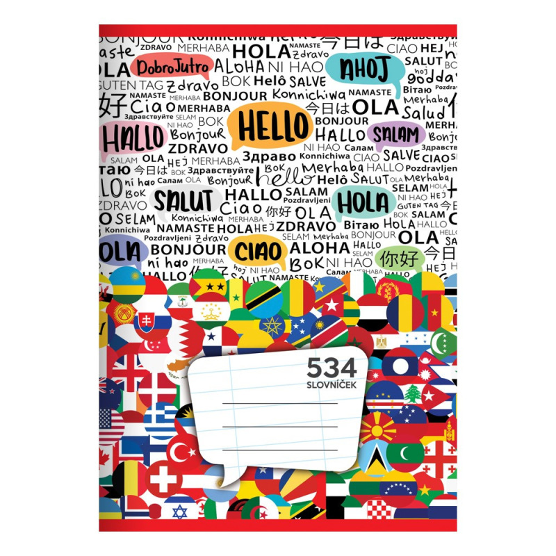 Zošit A5, 30 listový - linajkový 534 Slovníček 4