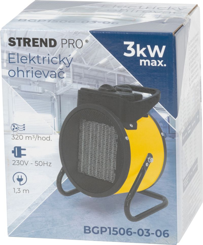 Ohrievač Strend Pro BGP1506-03-06, max. 3 kW, elektrický 3
