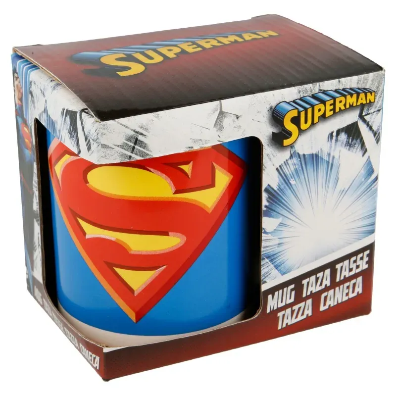 STOR Keramický hrnček SUPERMAN Crest, 325ml, 46421