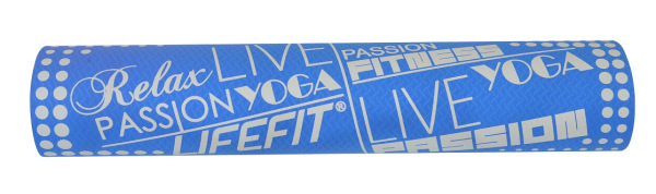 YOGA MAT TPE,183x61x0,4,modra 1