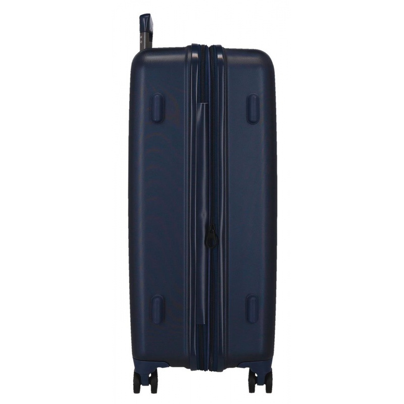MOVOM Wood Navy Blue, Škrupinový cestovný kufor, 75x52x32cm, 109L, 5319364 (large exp.) 3