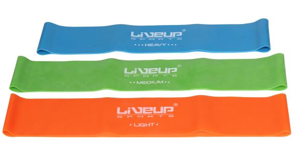 LiveUp aerobic guma posilovacia guma 50x5 cm zelená