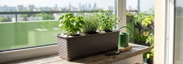 Kvetináč RATOLLA Case P 500, mocca, s podložkou 1