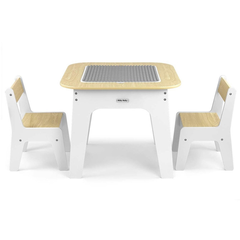 Detský stôl a stolička Milly Mally Olaf Blocks White 3