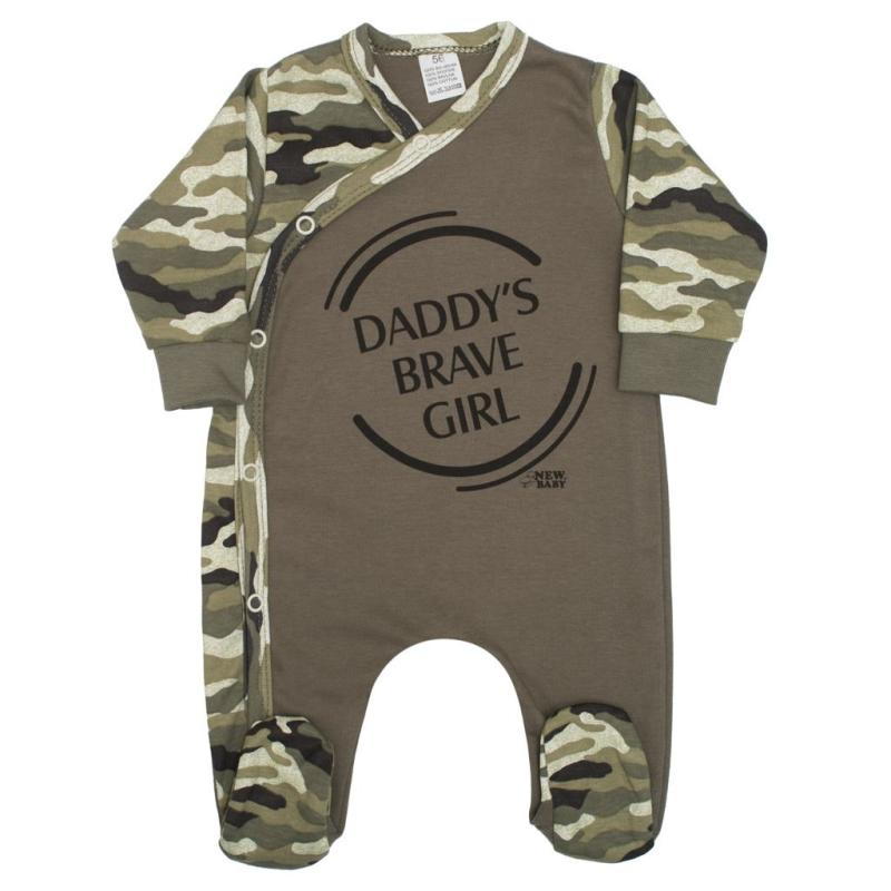 Dojčenský overal New Baby Army girl 80 (9-12m)