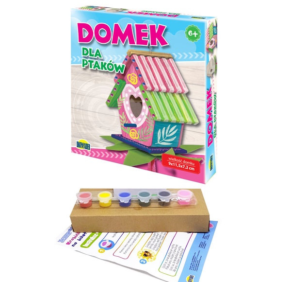 Domček pre vtáčiky - urob a pomaľuj