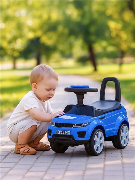 Detské odrážadlo SUV Baby Mix Prime modré v koži 1