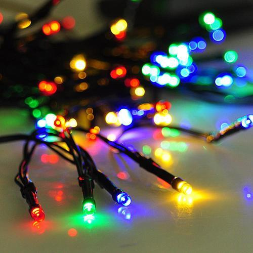 Reťaz MagicHome Vianoce Orion, 100 LED multicolor, 8 funkcií, 230V, 50 Hz, IP20, interiér, L-10 m