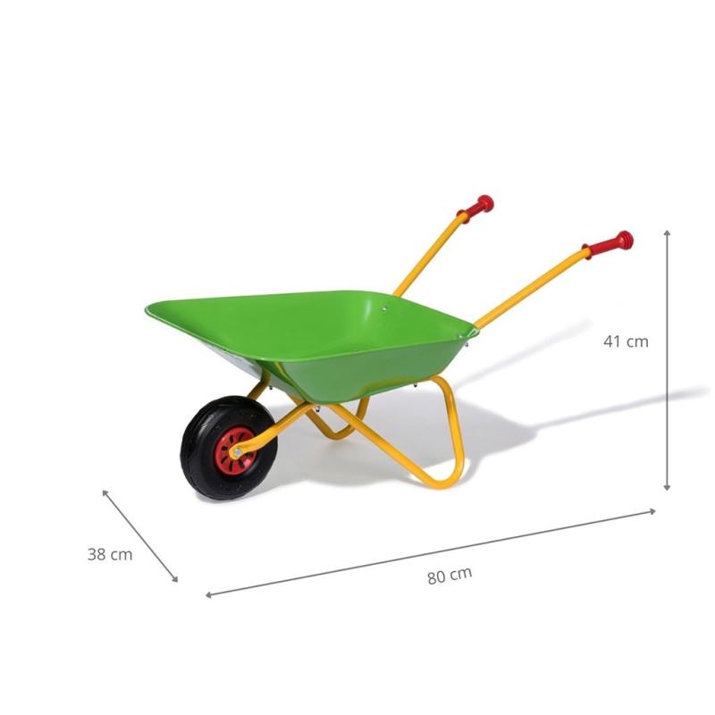 Detský záhradný fúrik kovový Milly Mally Rolly Toys zelený 1