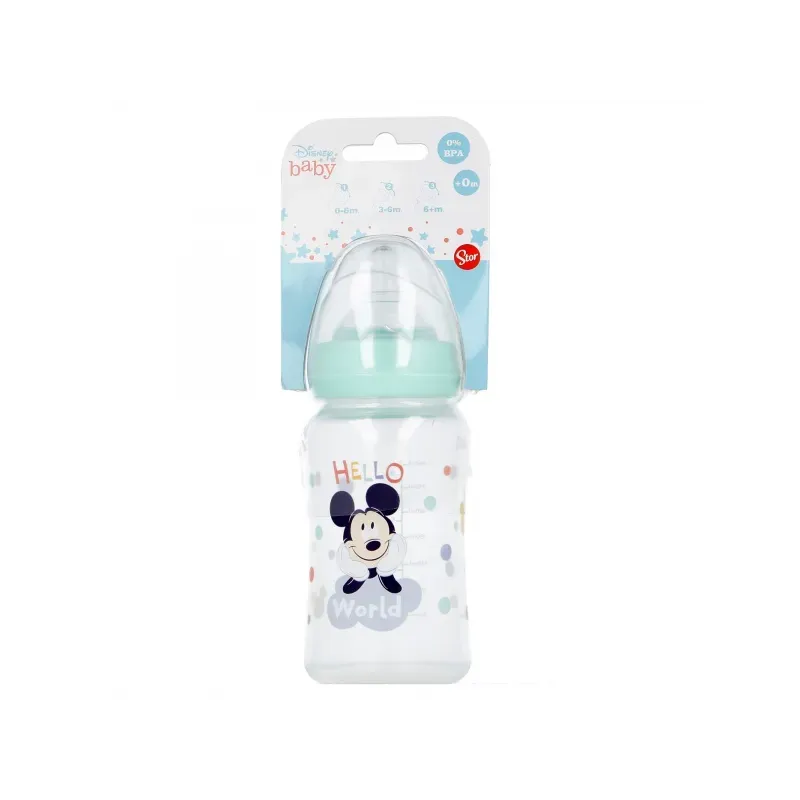 STOR Dojčenská fľaša MICKEY MOUSE, 0+, 360ml, 13003