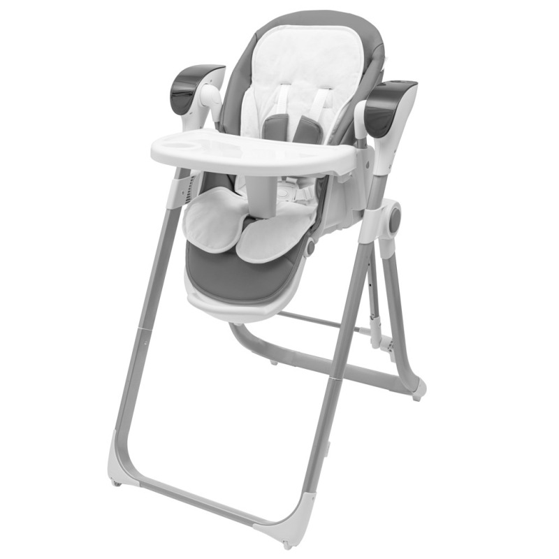 Detská jedálenská stolička 2v1 pre deti SMART New Baby grey 1