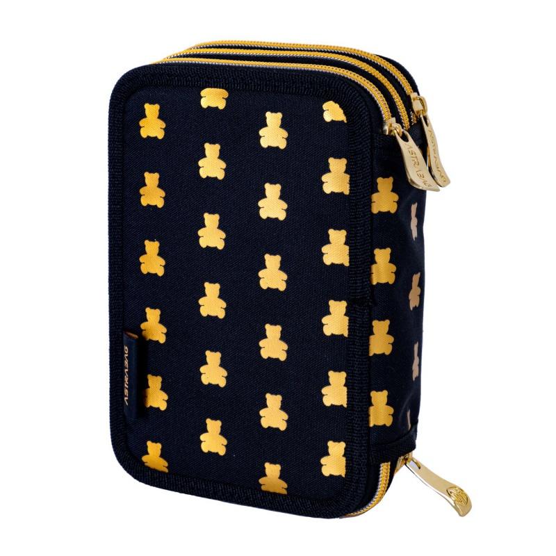 Trojposchodový peračník s náplňou AstraBAG GOLDEN TEDDY, AC31, 503024053