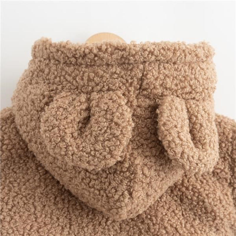 Dojčenská zimná mikinka s kapucňou New Baby Teddy Winter 56 (0-3m) 1