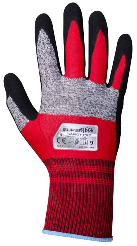 Ochranné rukavice SUPER TECH SANDY PRO, pieskový nitril, veľkosť 11, VASKO 3