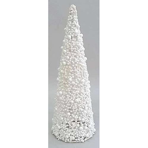 Dekoracia MagicHome X9108, TreeCone30.White, biela, bobuľky, 30 cm