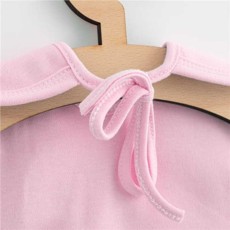 Detský bavlnený podbradník New Baby Happy Elephant pink 1