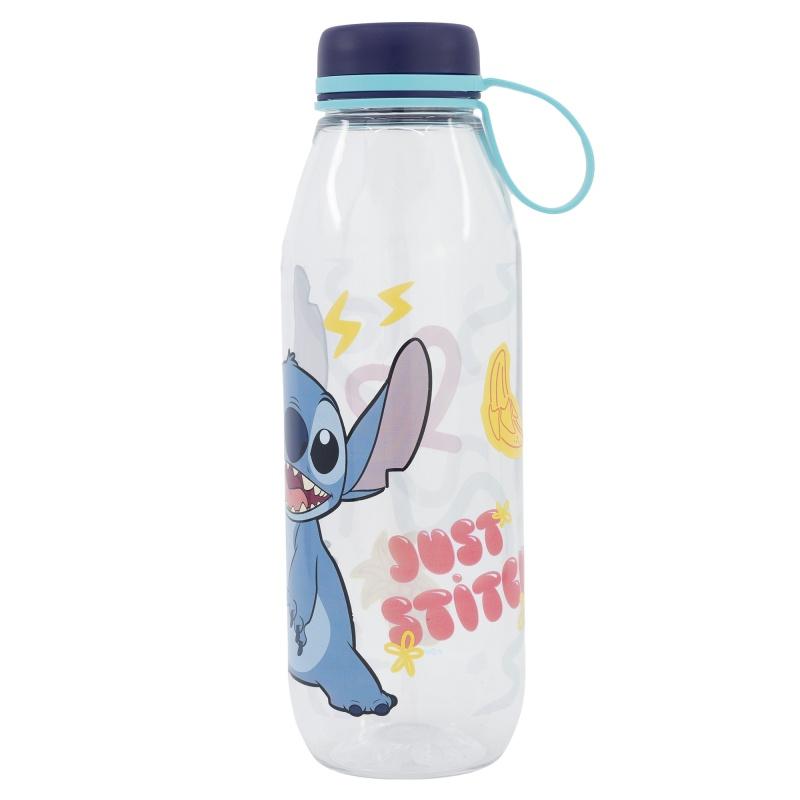 Plastová fľaša so silikónovým pútkom Lilo & Stitch, 650ml, 75083