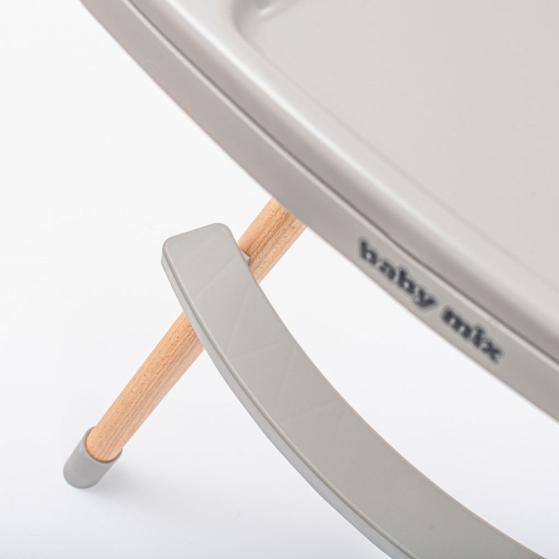 Jedálenská stolička Baby Mix Freja wooden dark grey 4