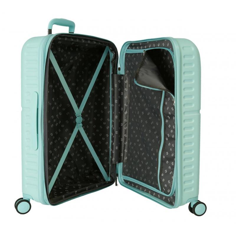 PEPE JEANS Highlight Turquesa, Cestovný kufor, 70x48x28cm, 79L, 7689225 (medium exp.) 4