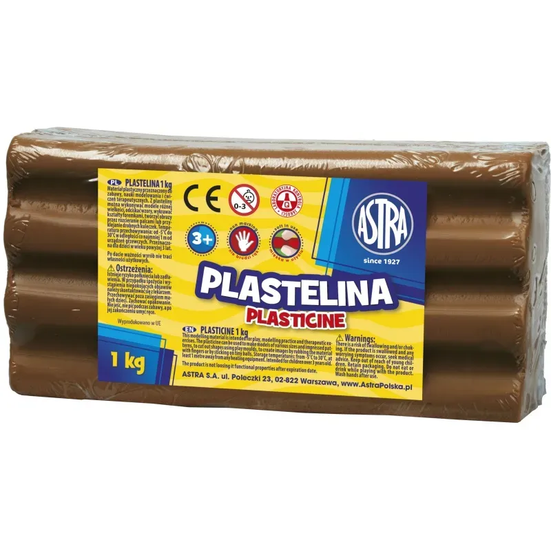 ASTRA Plastelína 1kg Hnedá, 303111022