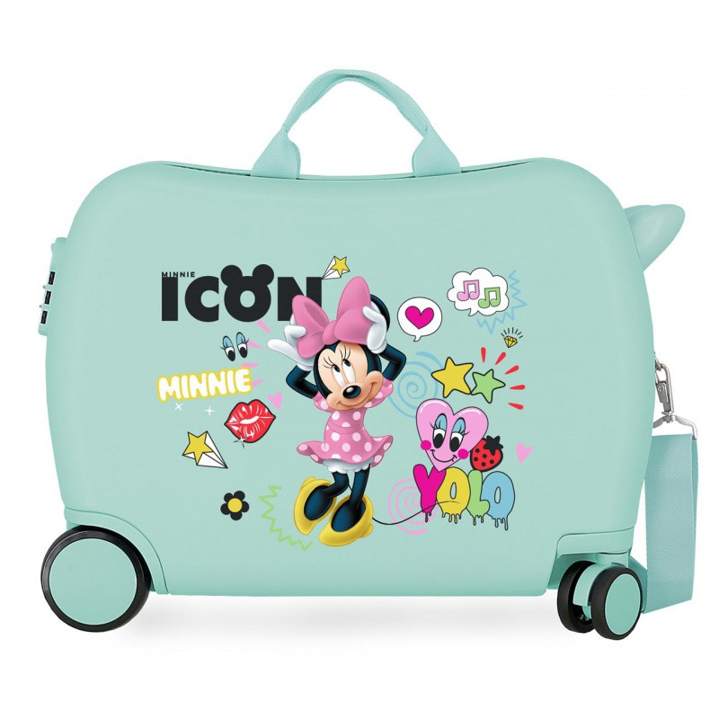 Detský cestovný kufor na kolieskach / odrážadlo MINNIE MOUSE Icon, 34L, 2569863